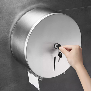 안티 녹 Lockabke 대용량 벽걸이 형 304 스테인레스 스틸 점보 화장지 타월 디스펜서 - Product Image 4