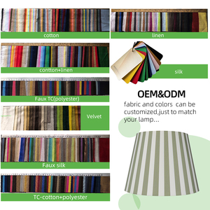 Coprilampada Artigianale per <span class=keywords><strong>Lampada</strong></span> <span class=keywords><strong>da</strong></span> <span class=keywords><strong>Terra</strong></span>, <span class=keywords><strong>Paralume</strong></span> a Righe Eco-Sostenibile per Soggiorno - Product Image 3