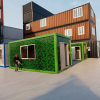 Villa préfabriquée de luxe de 40 pieds 20 pieds 2 3 4 5 chambres à coucher Maison préfabriquée en conteneur extensible et portable Petite maison mobile