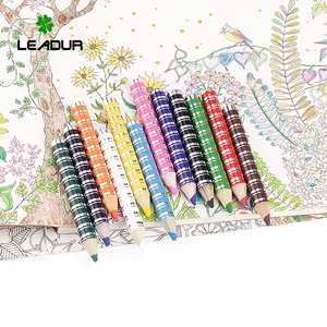 MUESTRAS GRATIS Lápices de Colores Hexagonales de Madera de Tilo Jumbo para Dibujar para Niños, Juego de 12 Lápices de Colores - Product Image 2