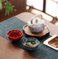 Tasse à thé Kung Fu en céramique pour la maison, en forme de fleur, avec glaçure effet four, bol à thé créatif, tasse de maître personnelle