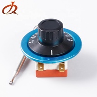 Thermostat capillaire à eau Junqian pour contrôle de température -001 pour four à pizza avec bouton, plage 30~300°C, AC2000V