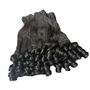 ผมมนุษย์แท้เรมี่ผมดิบแบบอินเดียผมหยิก100% ผมทอแบบคู่ - Product Image 4