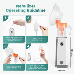 Kompresor listrik, Nebulizador listrik anak-anak Inhaler asma portabel <span class=keywords><strong>Piston</strong></span> genggam anak - Product Image 3