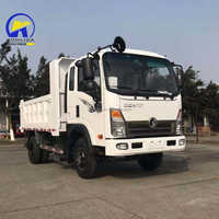 Camion benne léger diesel d'occasion chinois 4x2 6 roues Howo 10 tonnes Camion benne Sinotruk d'occasion à vendre