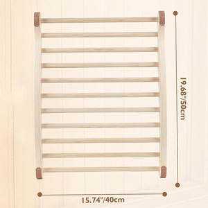 Coussin de dossier en bois pour sauna, forme en U, ergonomique, support lombaire en pin pour salle de sauna - Product Image 2