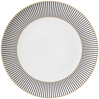 Service d'assiettes de luxe modernes à rayures en porcelaine fine avec motif personnalisé pour mariages et hôtels
