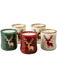 Handgemachte Weihnachts-Elch-Duftkerze Kreative Winter-Feiertagsdekoration Kerze Party-Geschenk