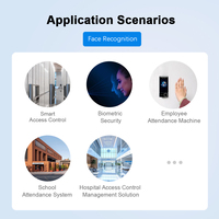 Terminal de reconnaissance biométrique multimodale Scanmax 8 pouces Android 11 avec paiement par empreinte palmaire pour le contrôle d'accès au bureau