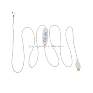 5V USB nối mở dây đóng hộp trên Off đẩy chuyển đổi điện mở rộng cáp dẫn ánh sáng dải đèn dây USB chuyển đổi dimmer - Product Image 6