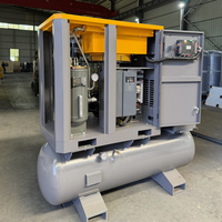Compresseur d'air à vis intégré avec sécheur et filtre 15kW 20HP PM VSD 16 bars pour sablage d'acier en chantier naval