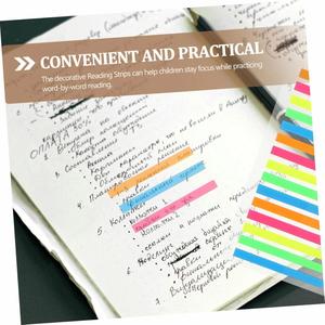 10 pegatinas de índice PET ultrafinas, tiras portátiles para resaltar texto, marcadores de lectura, pegatinas adhesivas para lectura en el hogar - Product Image 6