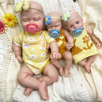 Poupée Reborn Fille en Silicone Intégral de 12 pouces, Adorable, à Bouche Ouverte, Expressions Multiples, pour Compagnon de Vie et Thérapie, Vente en Gros