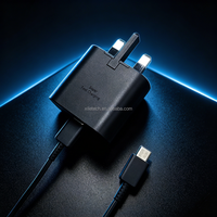 Chargeur Type C 25W TA800 à succès avec prise US UK EU et câble Type C de 1m – Adaptateur de charge ultra-rapide USB C pour Samsung S26 S25 S24 S20