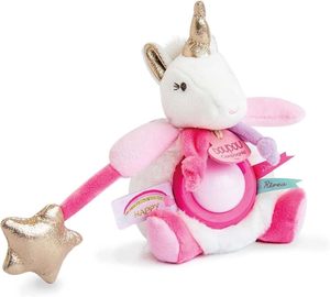 DOUDOU ET COMPAGNIE 20 cm Rose/Blanc/Or Carré Licorne Doudou Tout Doux Bébé Literie <span class=keywords><strong>Naissance</strong></span> Cadeau Idée Perdu Doudou Garantie - Product Image 6