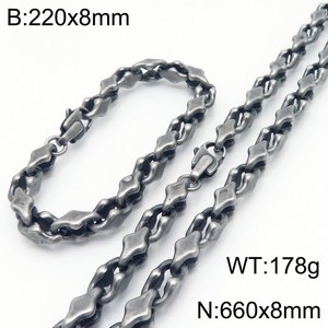 Collar y Pulsera de Cadena de Acero Inoxidable Estilo Punk Kalen, Accesorios de Moda para Hombre y Mujer, Collar para Suéter - Product Image 6