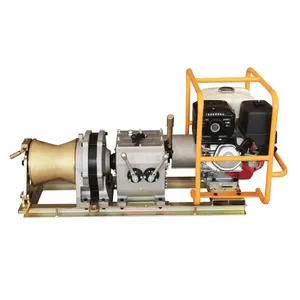 5 ton gasoline engine powered 1200 lbs cable pulling high speed construction petrol winch