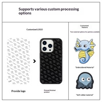 Coque de téléphone portable polyvalente à faire soi-même, antichoc, motif floral de dessin animé, pour iPhone 16 Pro Max et iPhone 12, protection intégrale