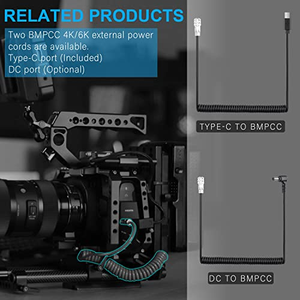 Câble d'alimentation USB-C de remplacement en gros pour caméra Blackmagic Pocket Cinema BMPCC 4K/6K vers câble USB Type-C à ressort - Product Image 5