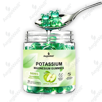 Permen Kunyah Basah & Lengket Kalium Magnesium 500mg, Magnesium Bisglisinat untuk Tidur, Dukungan Otot, Sendi, dan Tulang, Grosir dalam Jumlah Besar