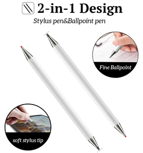 St04 2 Trong 1 Stylus Bút Máy Tính Bảng Máy Tính Xách Tay Hoạt Động Điện Dung Vẽ Bằng Văn Bản Stylus Bút Chì Với Bút Bi Cho IP Android - Product Image 2