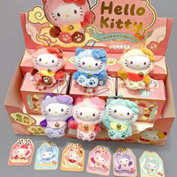 Venta al por mayor: Los más populares, originales, 12 piezas/set, Sanrio Hello Meow Blessings Mini Series, llaveros de caja sorpresa, juguetes.