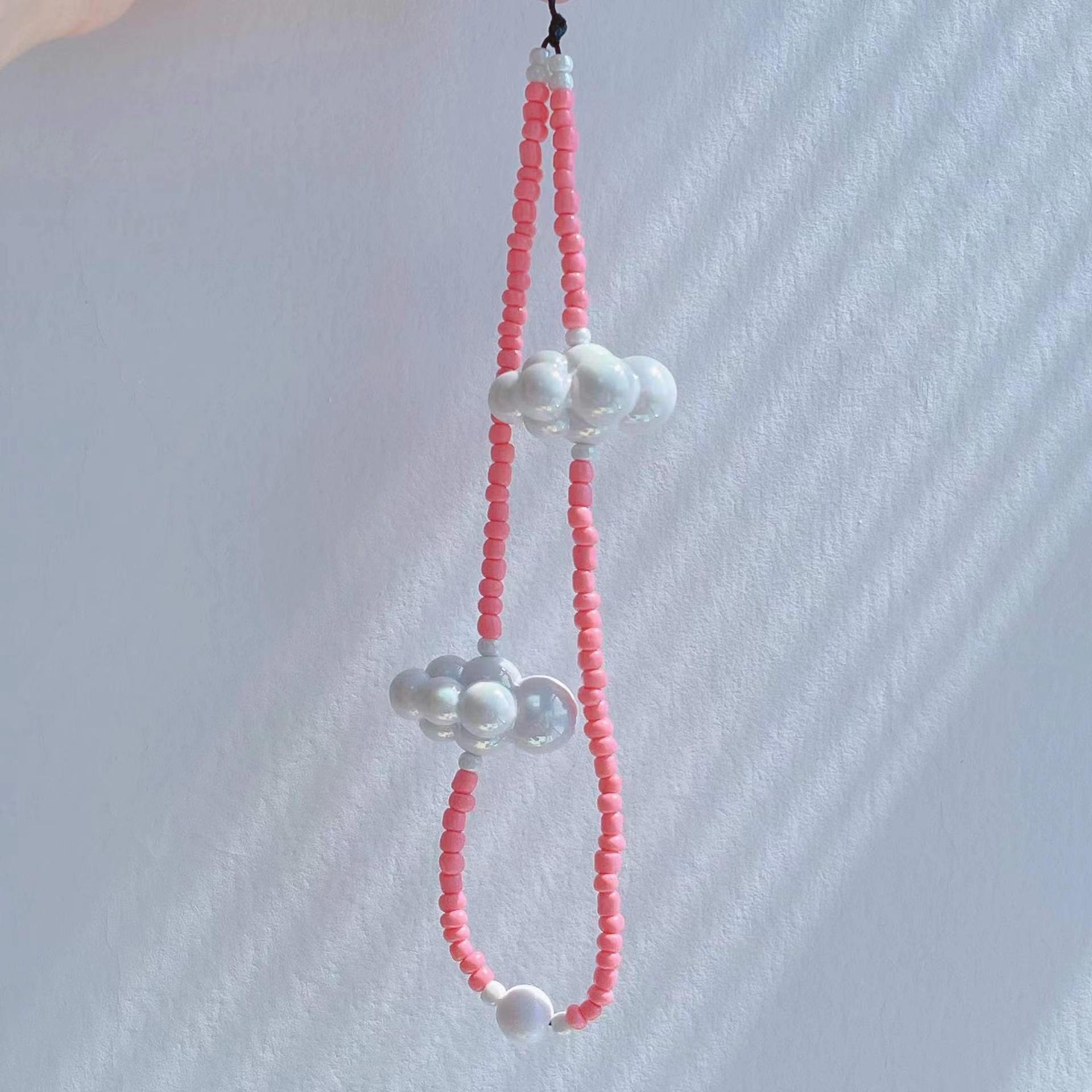 Cloud Pink Mobile Phone Chain