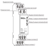 Relais à impulsion de tension miniature haute puissance scellé et protecteur avec interrupteur à verrouillage RS-ML13/RS-ML23, télécommande intelligente et indication LED