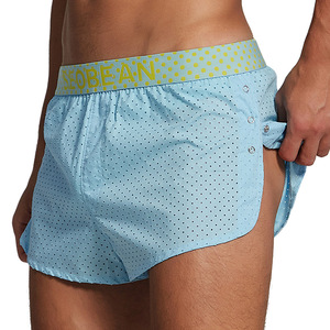 European American Men's Breathable Knitted Cotton <strong>Boxers</strong> &amp; Briefs Mid-Rise Wholesale Foreign Trade - Product Image 1