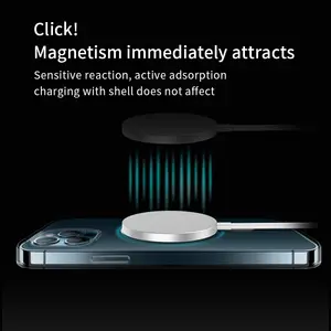 2022 मोबाइल सामान नई आगमन 15W तेजी से चार्ज मजबूत चुंबक क्यूई चुंबकीय वायरलेस फोन चार्जर के लिए iPhone