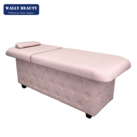 Fauteuil de Manucure Rose Wally Beauty pour Salon de Coiffure et d'Esthétique, Table de Massage Électrique