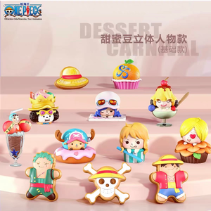36 pièces/ensemble <span class=keywords><strong>Bandai</strong></span> Authentique One Pieces Blind Box Série Sweet Bean Luffy Zoro Autocollant magnétique pour réfrigérateur Jouet pour cadeaux - Product Image 4