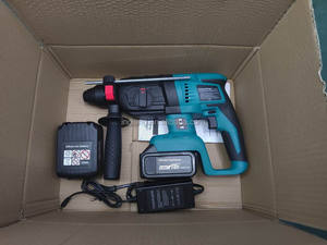 <strong>18V</strong> Rechargeable Brushless <strong>Cordless</strong> Rotary Hammer <strong>Drill</strong> Electric Hammer Impact <strong>Drill</strong> <strong>with</strong> Two 4000 MAh <strong>Batteries</strong> - Product Image 6