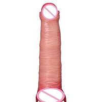 Dildo réaliste en silicone liquide épais avec texture de peau réaliste et ventouse puissante, jouet sexuel pour couple LM-D812