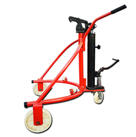 Nouveau chariot manuel hydraulique pour fûts d'huile de construction, chariot de manutention de fûts personnalisé multifonctionnel