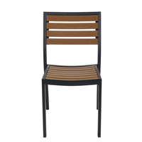 Chaises en rotin/osier en métal de conception moderne pour la cour de cuisine de parc