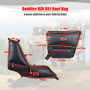 Goldfire RZR RS1 Sacs de porte latérale Offroad UTV Sièges Sac de porte et accoudoir Ensemble <span class=keywords><strong>tuyau</strong></span> rouge pour <span class=keywords><strong>Polaris</strong></span> RS1 - Product Image 3