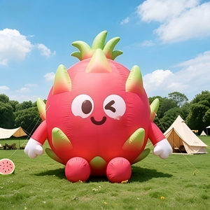 Globo Inflable con Forma de Fruta, Modelo de Dibujos Animados, Manzana, Plátano, Mascota, Impermeable, Duradero, para Decoración de Ferias Agrícolas, Eventos al Aire Libre, Verano - Product Image 5