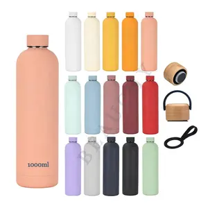 Low MOQ Factory Customized Vacuum Insulated Metal Thermal Drink Bottle Double Wall Stainless Steel Water Bottle With Custom Logo