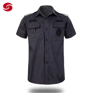 CVC Customized Breathable Security Guard Uniforms Custom Logo for Men Uniform Police Spring 1000 Sets Polyester / Cotton