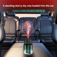 Diffuseur d'huiles essentielles pour voiture sans eau, nouvelle conception, démarrage automatique intelligent, machine à arôme, éclairage de projection étoilée