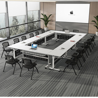 Table de conférence de haute qualité moderne salle de réunion bureau formation pliable bureau meubles