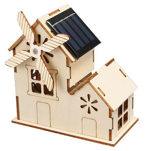 บ้านไม้พลังงานแสงอาทิตย์ ชุดทดลองวิทยาศาสตร์ DIY เทคโนโลยี ผลิตภัณฑ์ขนาดเล็ก ชุดสอน STEAM ของเล่นเสริมพัฒนาการเด็ก - Product Image 1