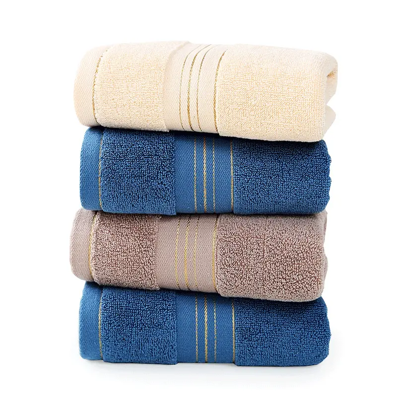 Toalla de mano gruesa Dobby de algodón egipcio de alta calidad de lujo 100% algodón para juego de toallas de baño de hotel de cinco estrellas con logotipo personalizado