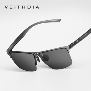 Veithdia Men's Square Sunglasses Aluminum Magnesium <b>Frame</b> Polarized TAC Lenses UV400 Anti Glare Driving Fishing Outdoor Sports - Product Image 5