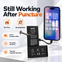 Batterie de diagnostic haute capacité pour iPhone 13 14 15 16 Pro Max – Remplacement de batterie de téléphone avec test de sécurité anti-perforation industriel