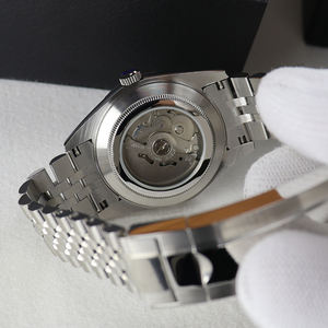 Exhibition Case Back Automatic <b>Mechanical</b> <b>Watch</b> NH35 Movement Crystal Case Band 5BAR Waterproof Automatic <b>Mechanical</b> <b>Watch</b> - Product Image 4