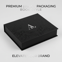 Boîte cadeau en carton rigide personnalisée, boîtes cadeau noires mates de qualité supérieure avec logo UV, boîte de présentation cosmétique