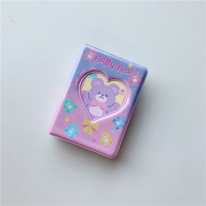 เคสอัลบั้มรูปการ์ตูนหมีเคป็อป,เคสจัดเก็บรูปภาพอัลบั้มรูปหมีกระต่ายน่ารักขนาด3นิ้วมีรูใส่บัตรและรูปภาพ - Product Image 6