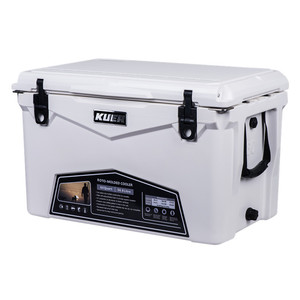 Nevera Portátil Kuer de 60L, Caja Refrigeradora Rectangular Blanca Aislada para Acampar, Almacenamiento para Barbacoa al Aire Libre - Product Image 2
